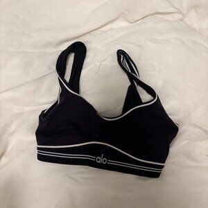 Alo Airbrush Heart Throb Bra - Black/White
